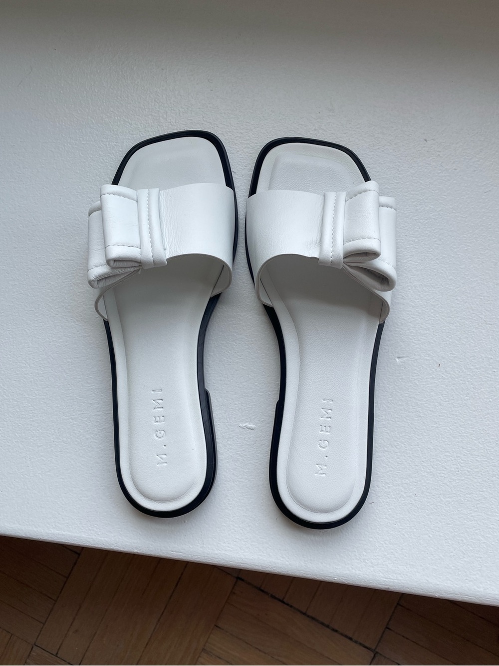 M. Gemi The Amalia Sandal in White (NWOT)